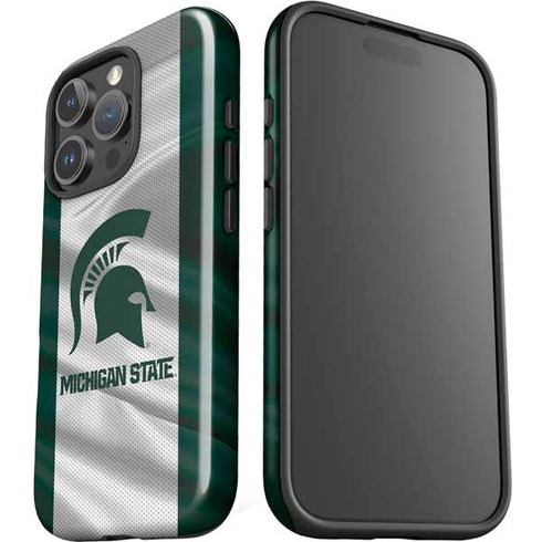 Michigan State University Spartans Jersey iPhone 16 Pro Impact Case